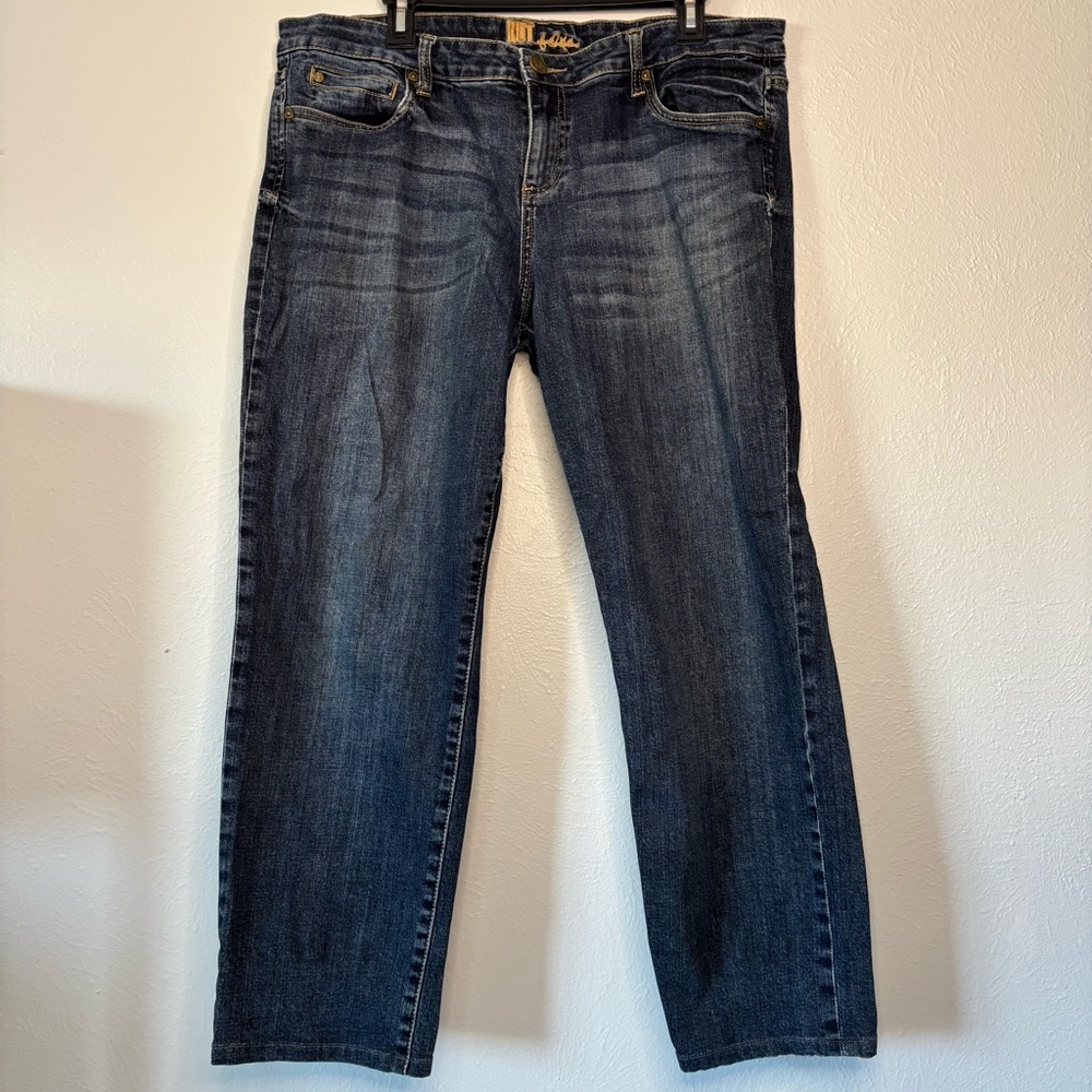 Kut from the Kloth Dark Blue Straight Leg Jeans